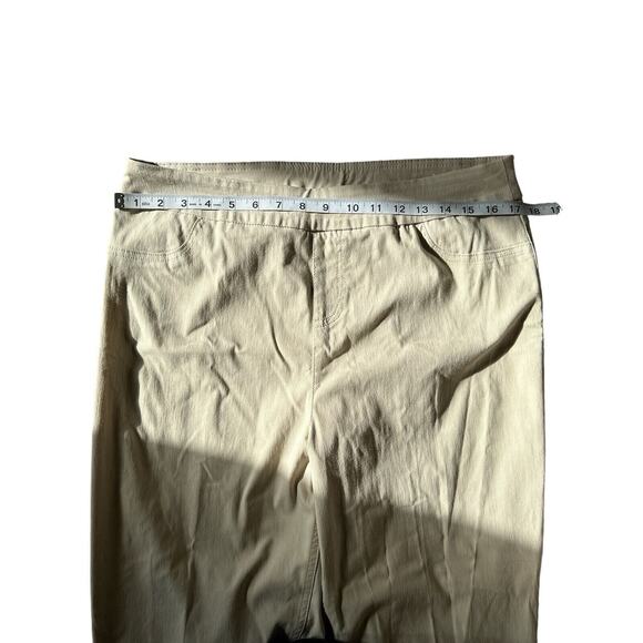 Soft Surroundings Super Stretch Pull-On Skinny Leg Pants Khaki Size Large - Picture 8 of 10